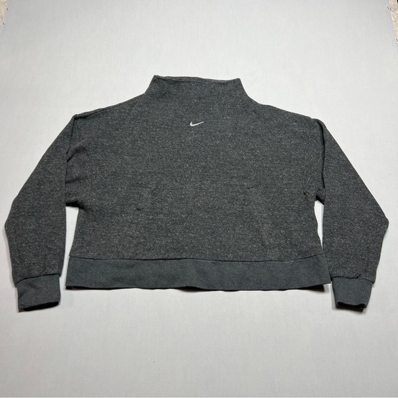Nike Therma Fit Women’s Mock Neck Training Top 'Grey' Size Medium - Picture 3 of 11